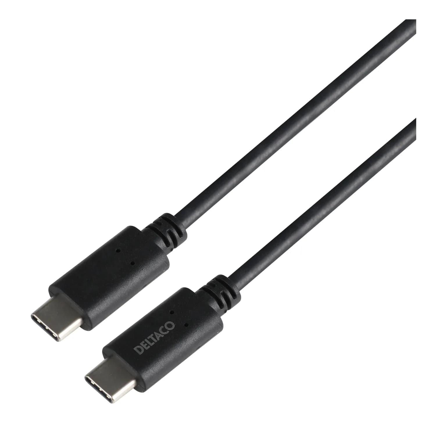 Deltaco USB 3.2 Gen 2 USB-C -kaapeli, 240 W, 1 m, musta – Deltaco