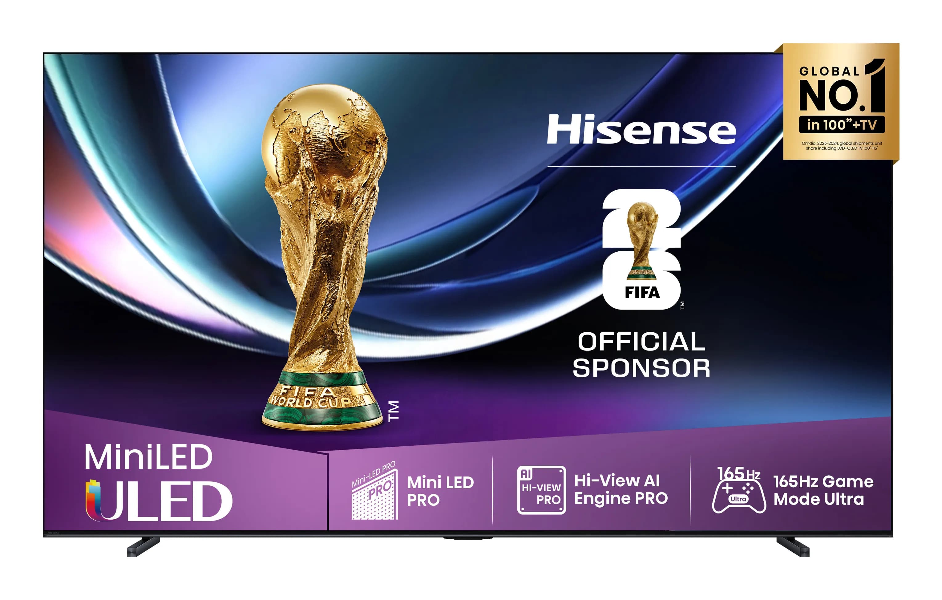 Hisense 100U7Q PRO 100" 4K Mini LED VIDAA TV, 165 Hz, Dolby Vision IQ, HDR10+ – HISENSE