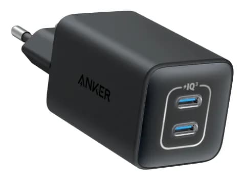 Anker 47W Nano 3 Dual USB-C (A2039L11) - USB-seinälaturi, Musta – Anker