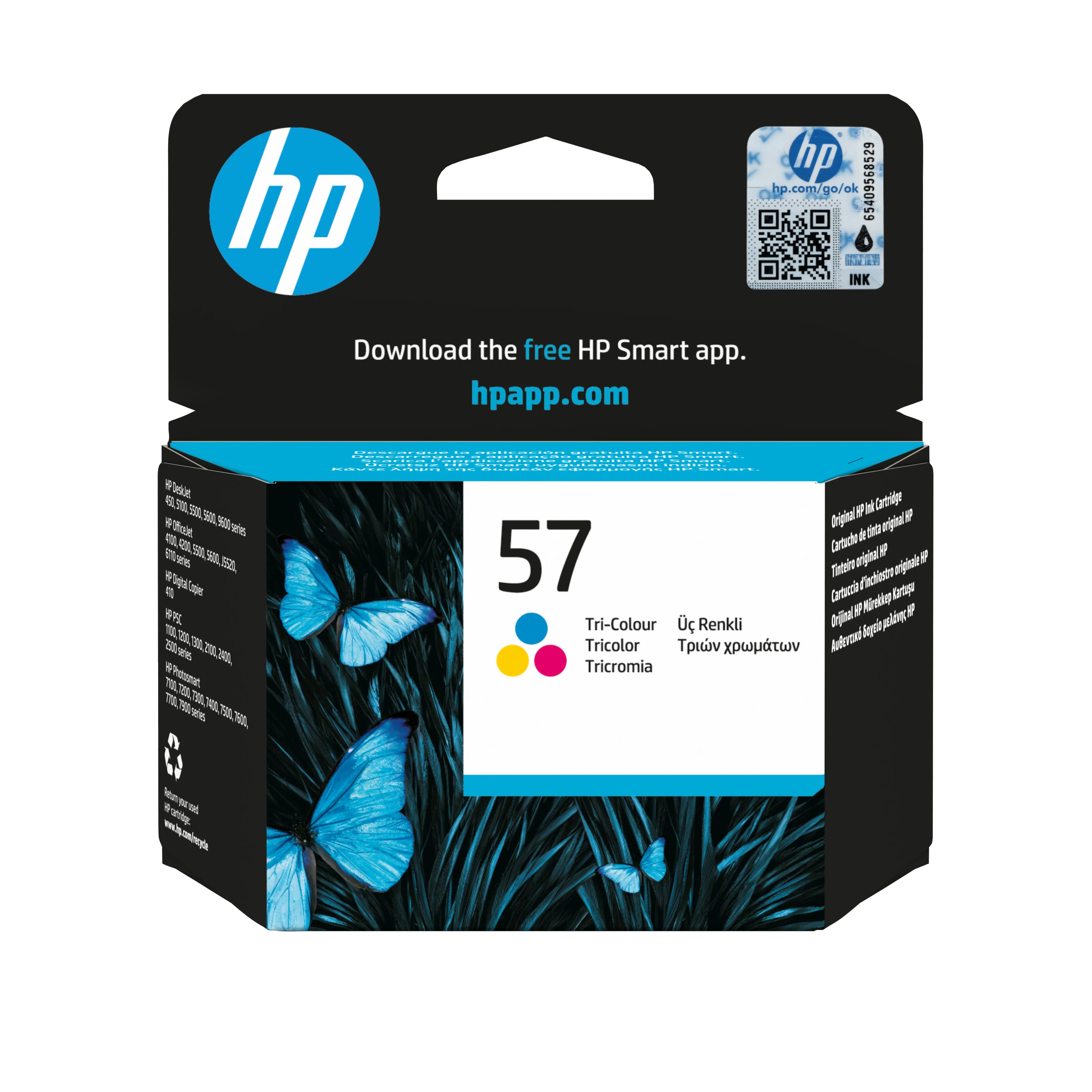 HP 57 -mustekasetti, 17 ml, kolmivärinen