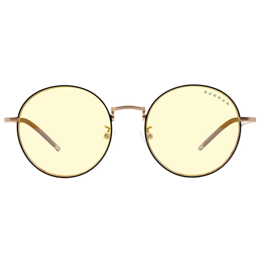 Gunnar Ellipse - Black / Gold - Amber -pelilasit