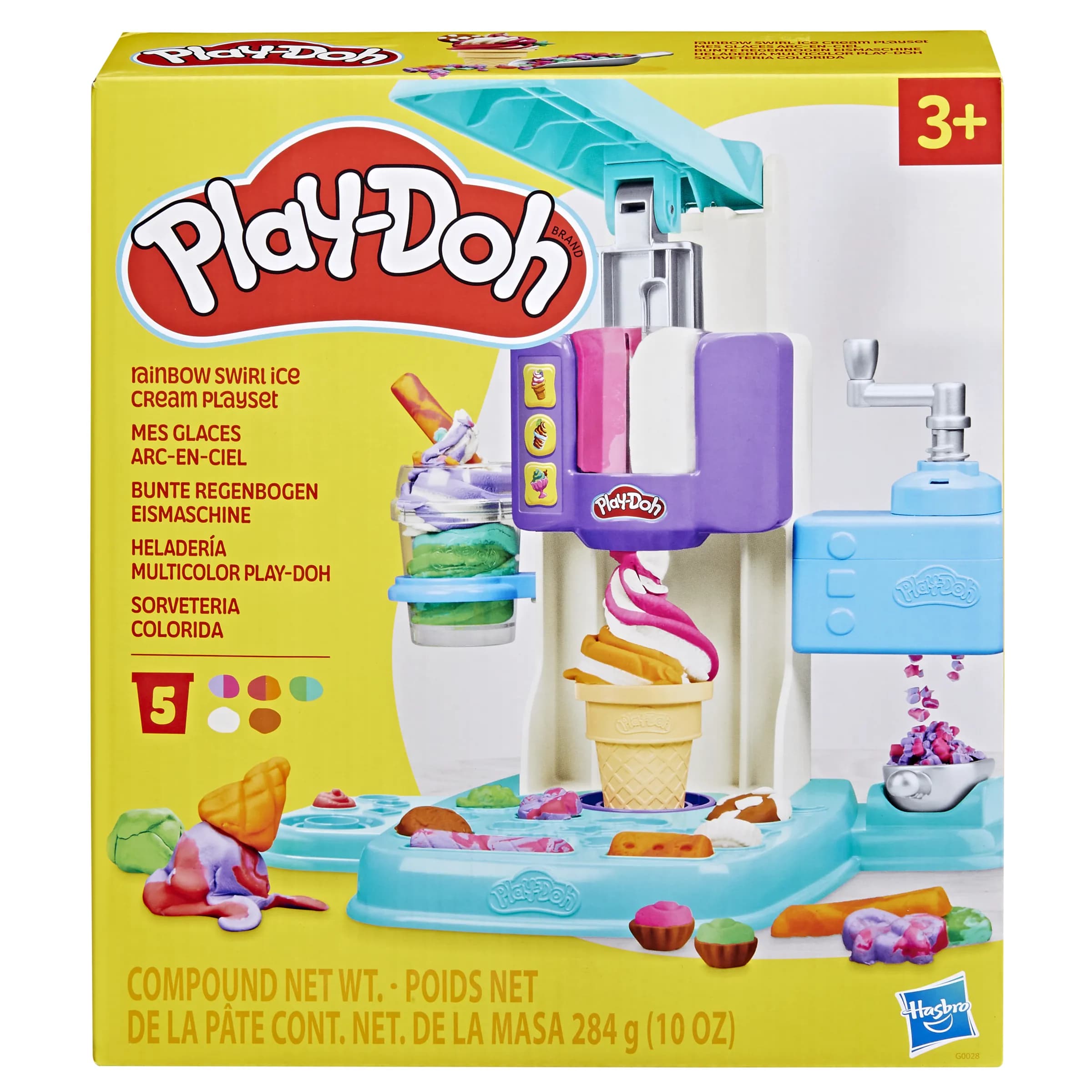 Play-Doh Kitchen Creations Playset Rainbow Swirl Ice Cream – HASBRO