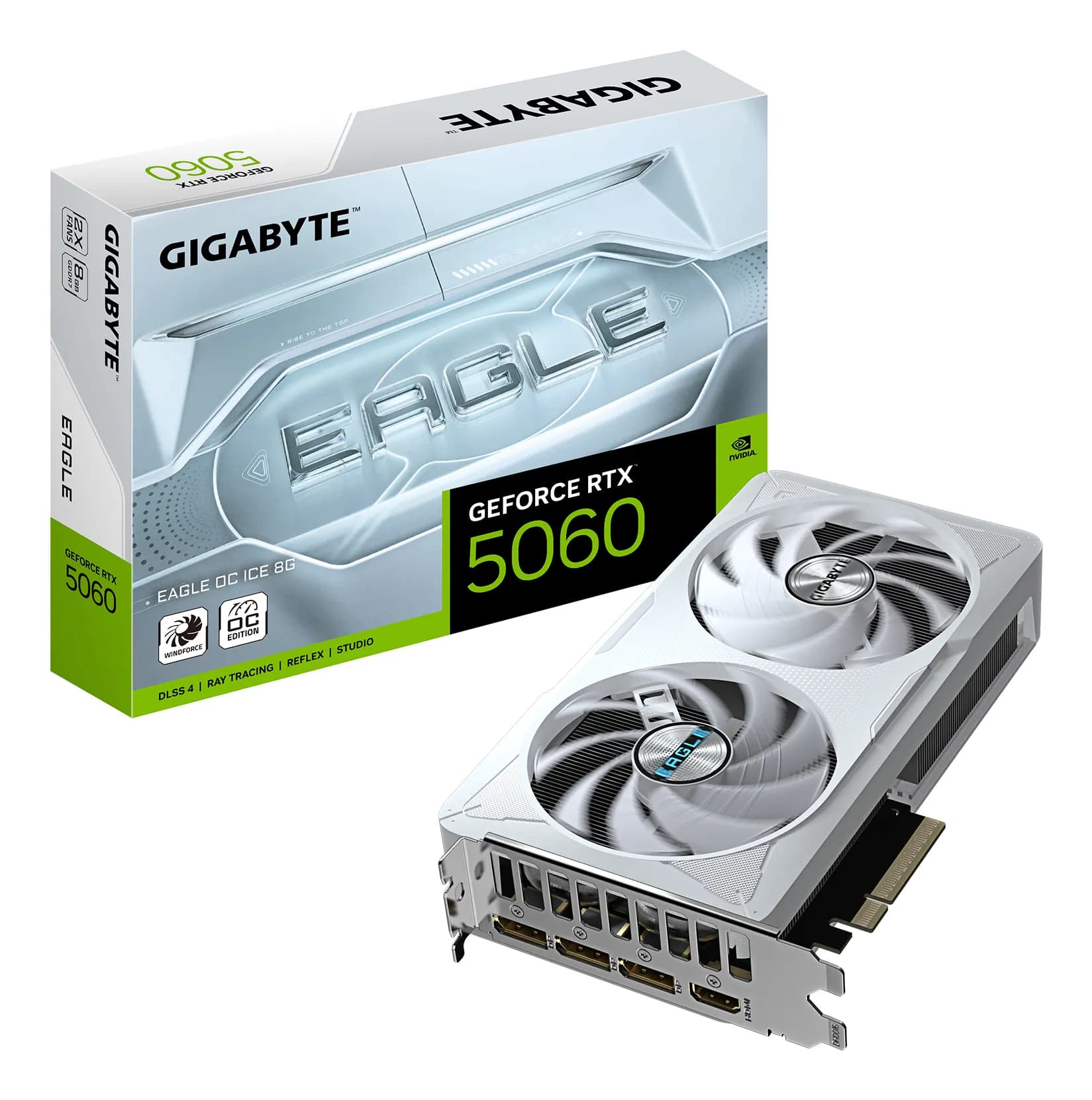 Gigabyte GeForce RTX 5060 Eagle Ice OC 8 Gt -näytönohjain – Gigabyte