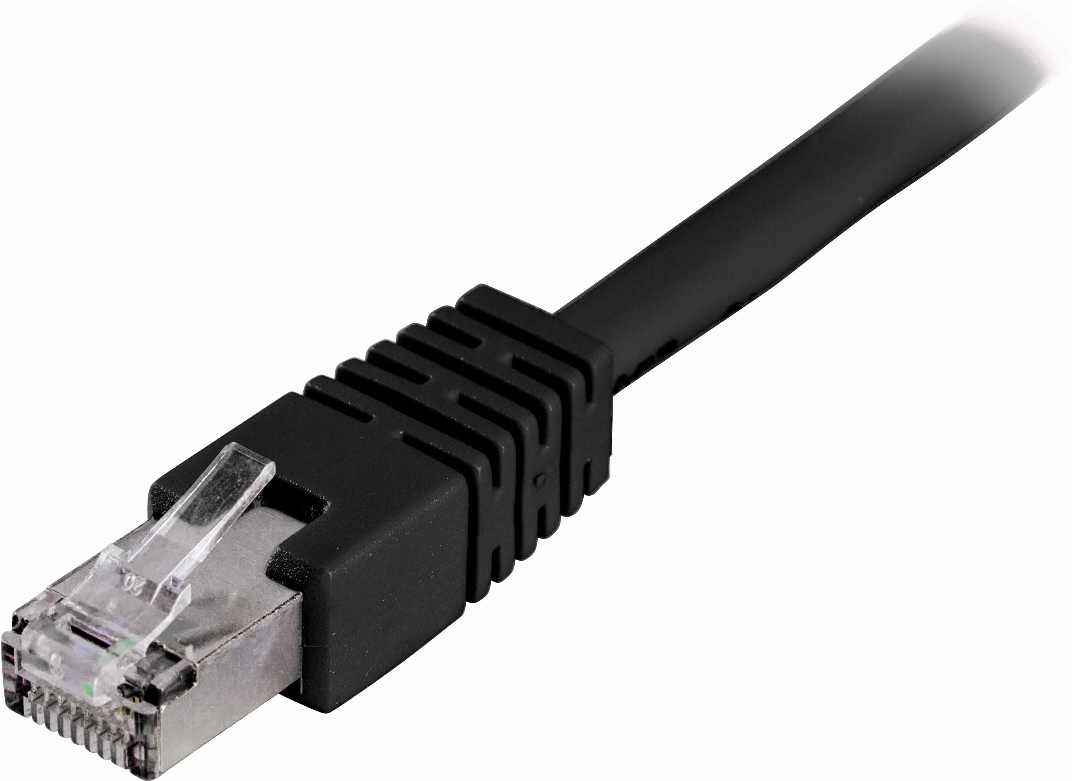 Deltaco Cat6 F/UTP RJ45 0.3m -verkkokaapeli, musta