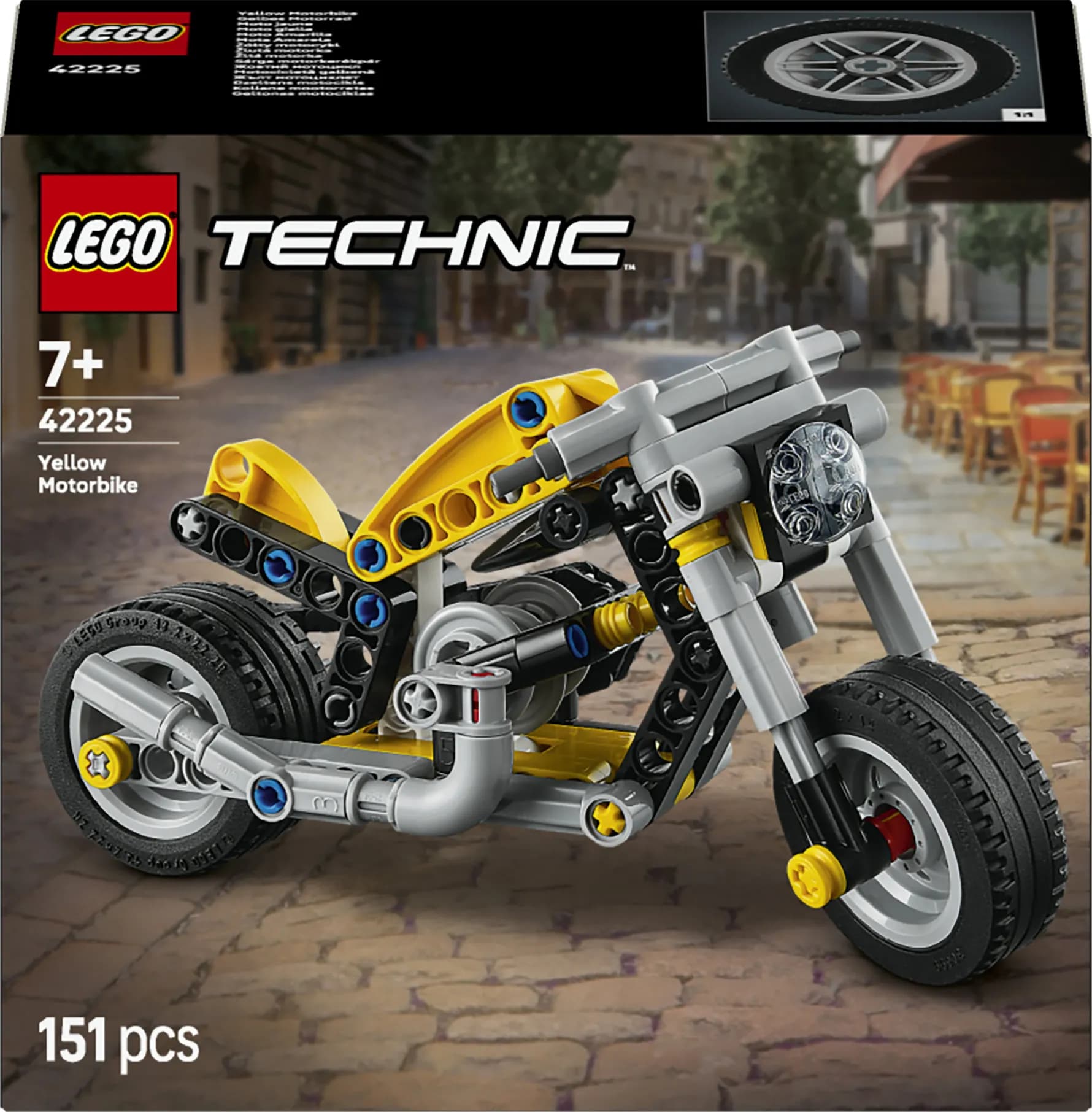 LEGO Technic Keltainen moottoripyörä 42225 – LEGO