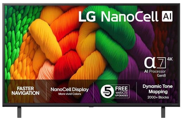 LG NANO8EA6A 55" 4K NanoCell webOS TV, 60 Hz, HDR10 – LG