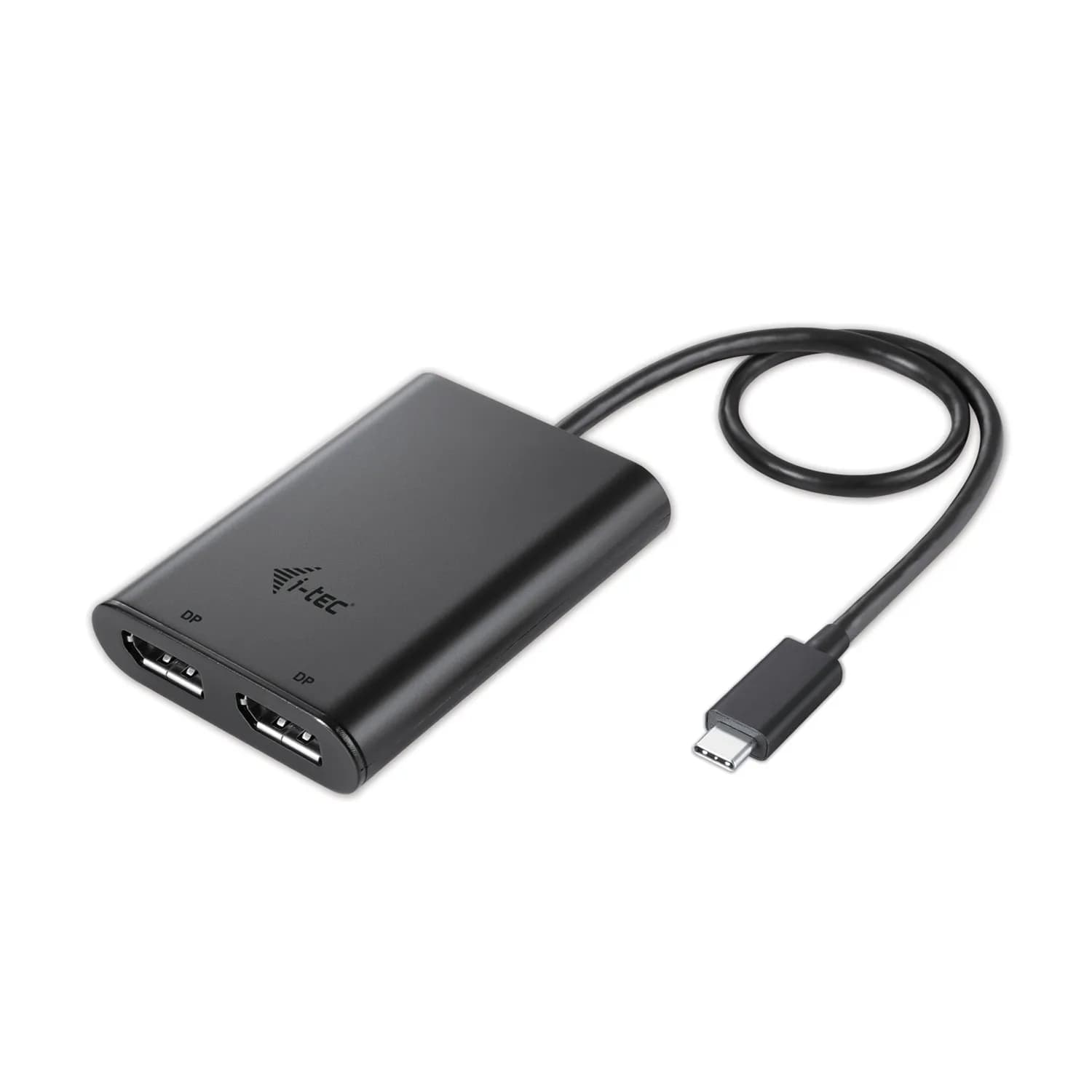 I-Tec USB-C 4K - 2x Displayport -adapteri, Musta – I-Tec