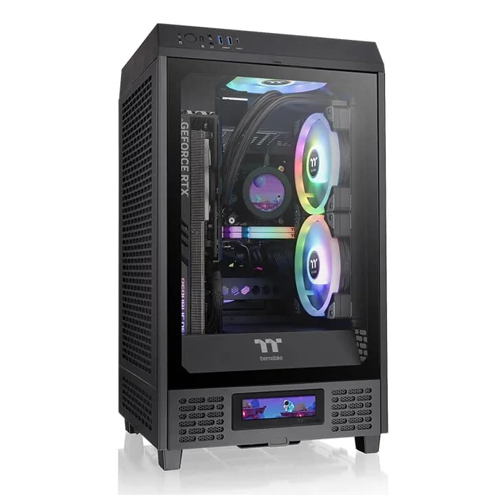 Thermaltake The Tower 200 -minitornikotelo ikkunalla, musta