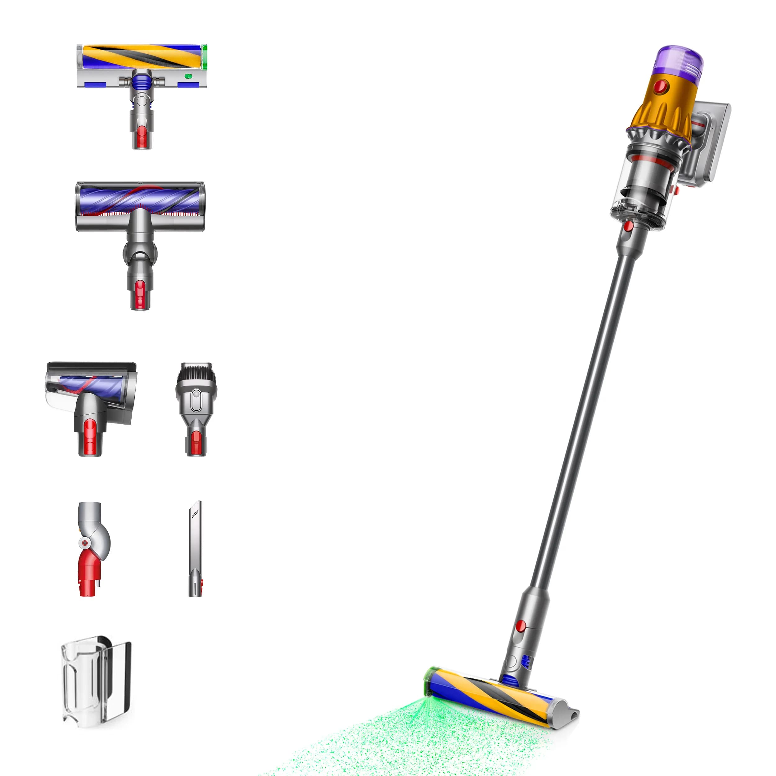 Dyson V12 Detect Slim Absolute 0.35 L 545 W -varsi-imuri, nikkeli, keltainen – Dyson
