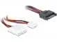 Delock Cable Y- Power SATA male 15 pin > 4 pin Molex female + 4 pin fl