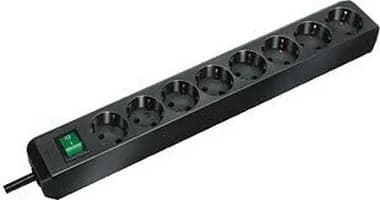 Brennenstuhl Eco-Line virtapaneeli, 8xCEE 7/4-1xCEE 7/7, 3m, musta