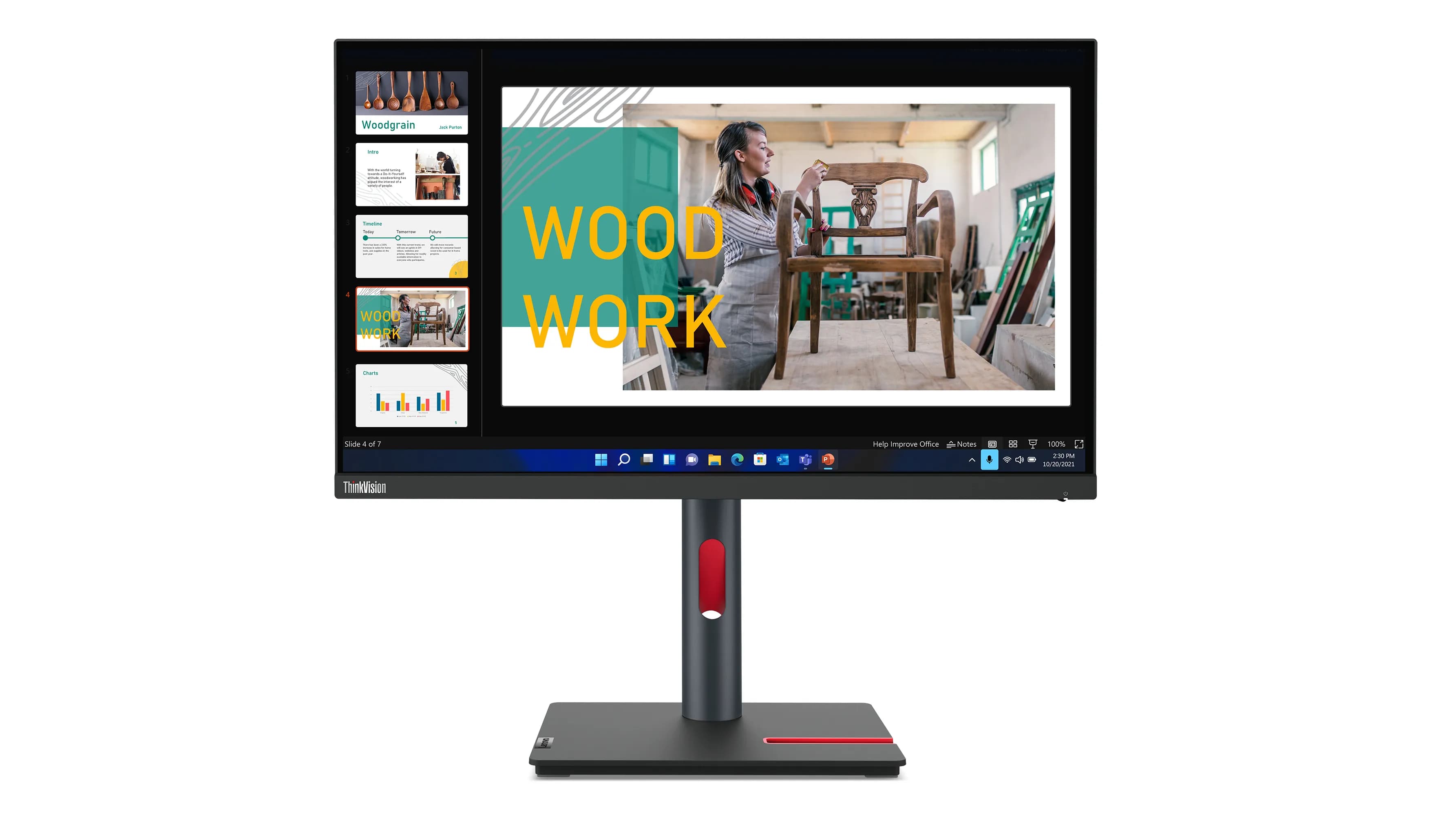 Lenovo ThinkVision P24q-30 24" QHD, IPS -näyttö – Lenovo