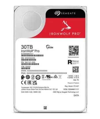 Seagate IronWolf Pro 3.5" 30 Tt, 7200 RPM, 512 MB, SATA III -kovalevy (NAS) – Seagate