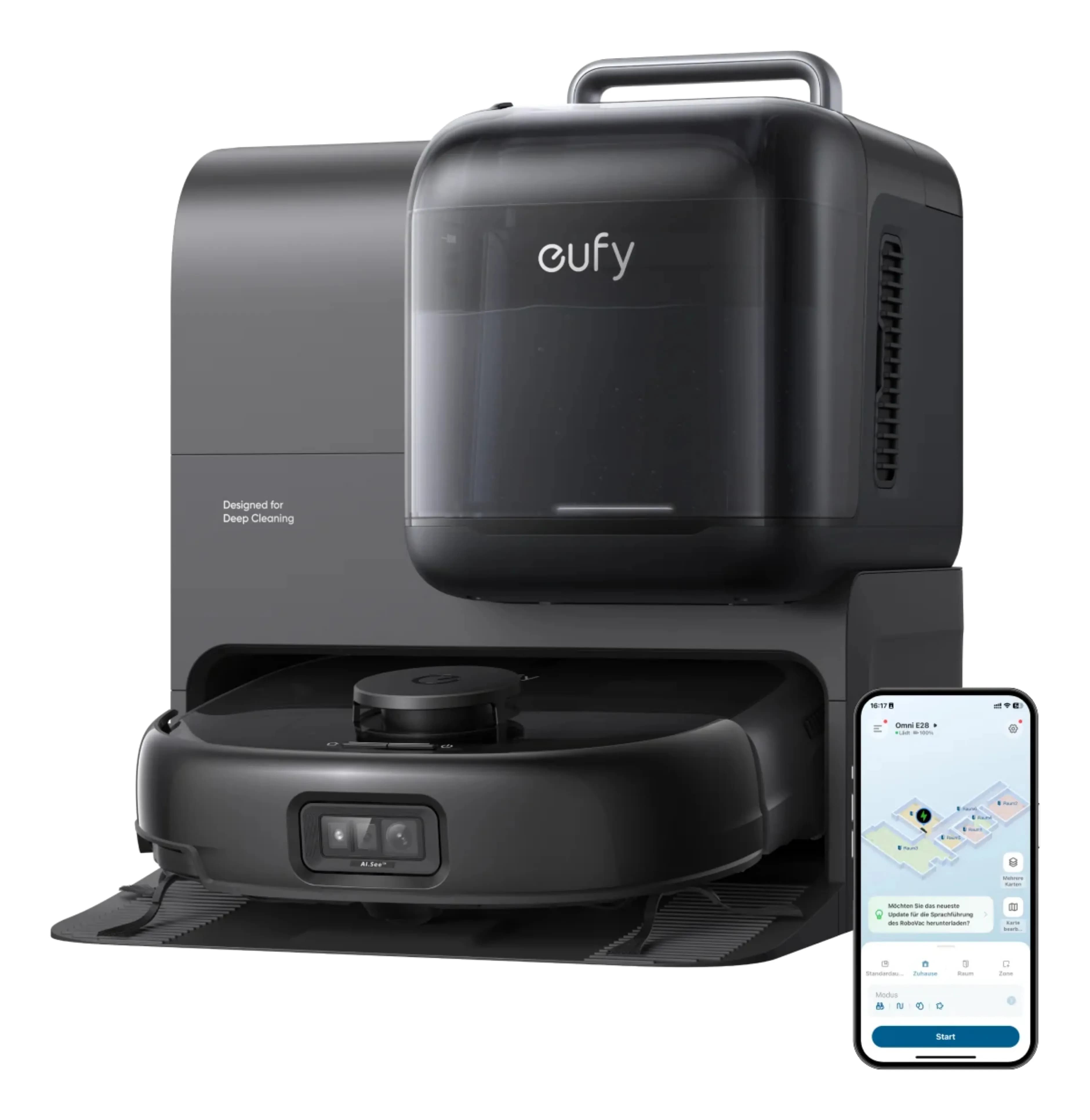 Anker Eufy Omni E28 -robotti-imuri, musta