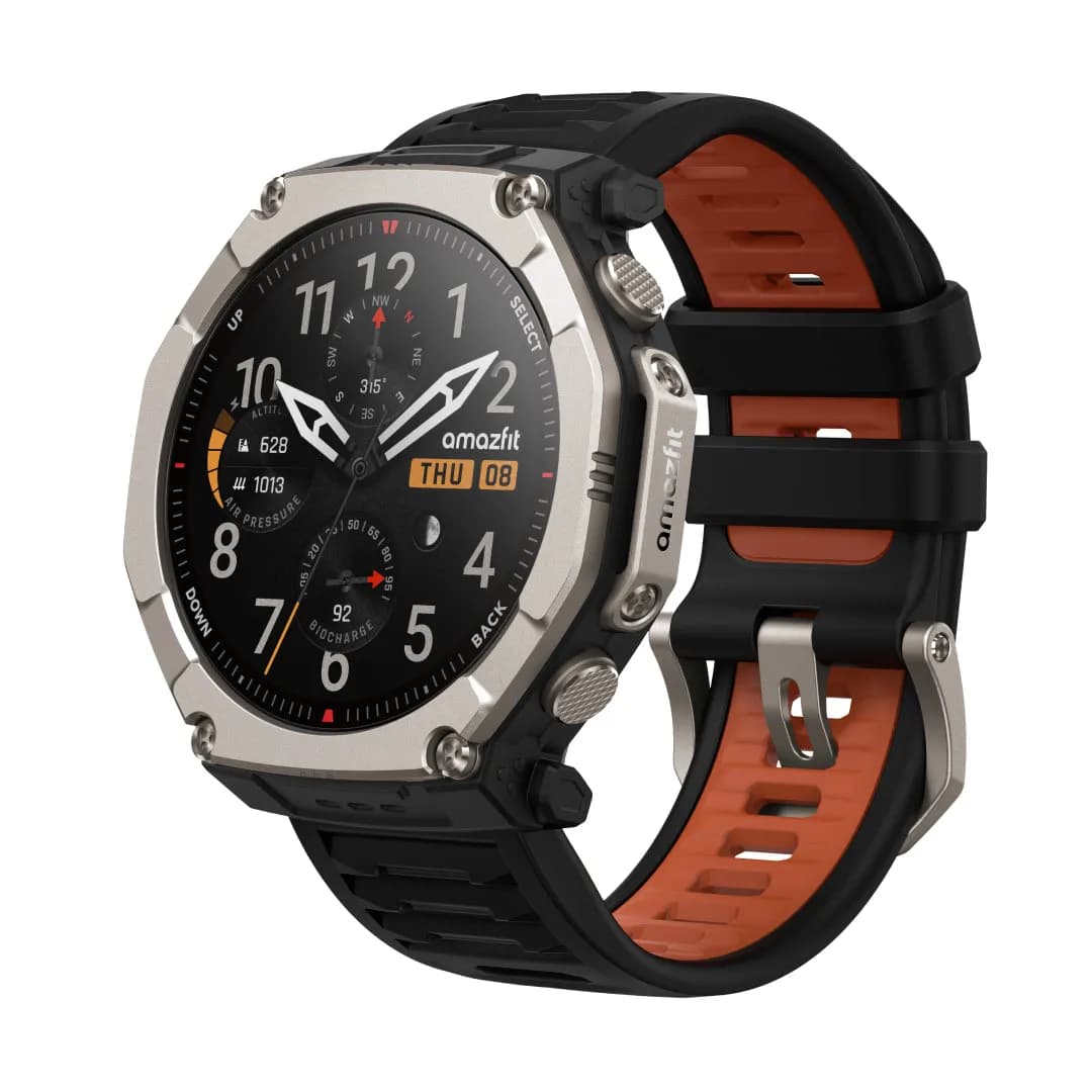 Amazfit T-Rex Ultra 2 -älykello, silikoniranneke, musta – AMAZFIT