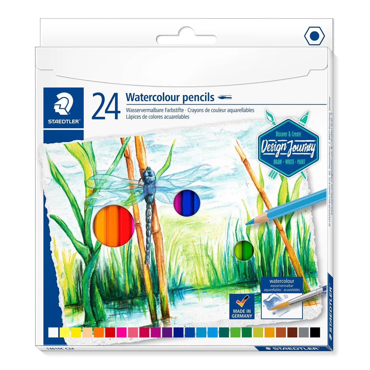 Coloured pencil Watercolour ass (24) – STAEDTLER