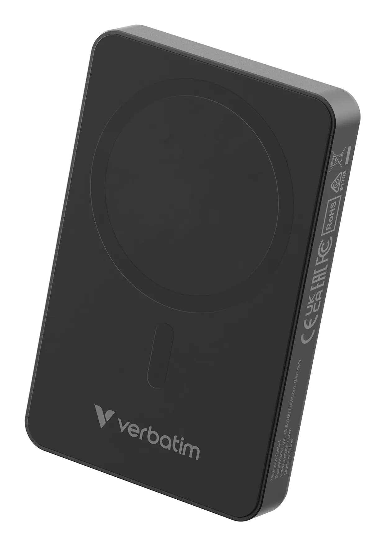 Verbatim Charge n Go Magnetic Wireless -varavirtalähde, 10000 mAh, Musta