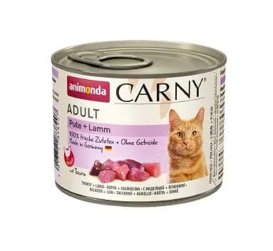 Animonda Carny Adult Turkey & Lamb, Kissan märkäruoka, 200 g – Animonda