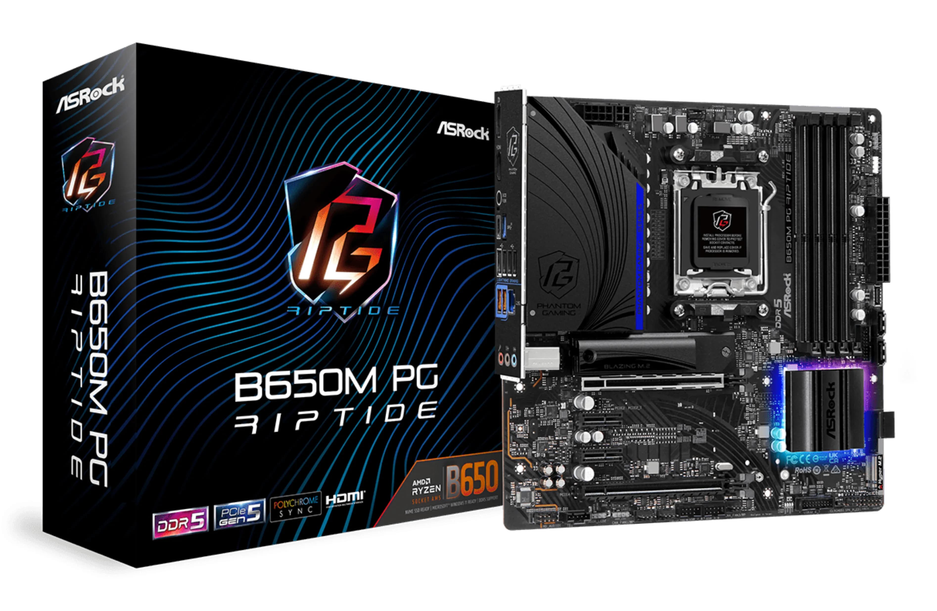 ASRock B650M PG Riptide AM5 mATX -emolevy