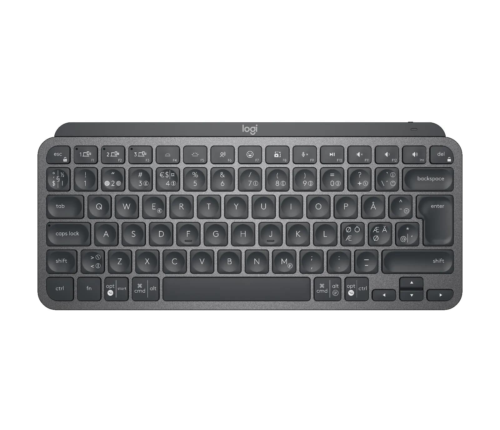 Logitech MX Keys Mini -langaton ergonominen näppäimistö, grafiitti