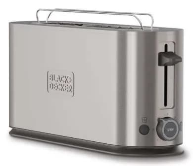 Black+Decker -leivänpaahdin, 2 viipaleita, ruostumaton teräs – BLACKANDDECKER