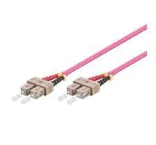 MicroConnect OM4 LSZH SC-SC 1m -valokuitukaapeli, violetti – Microconnect