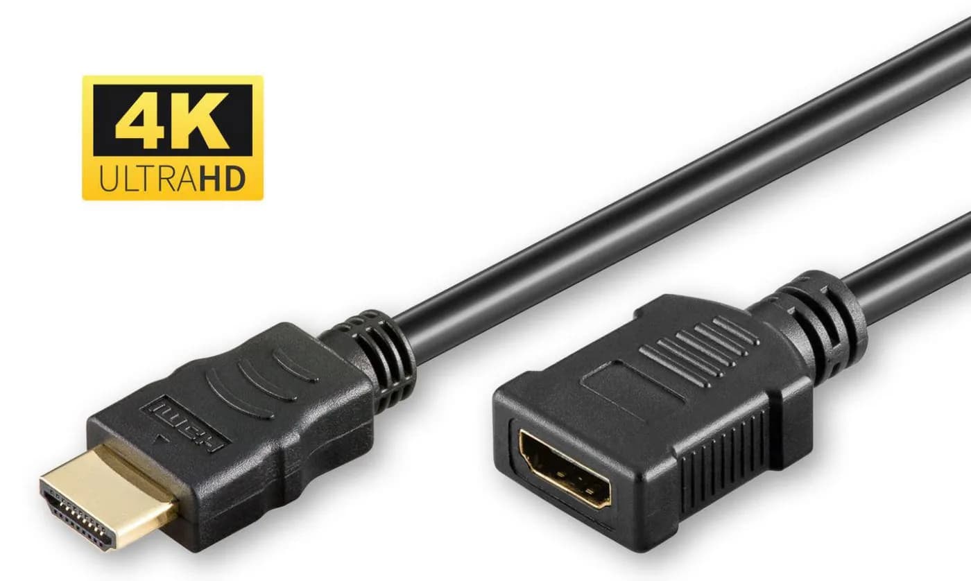 MicroConnect HDMI 1.4 -jatkokaapeli, jossa Ethernet, 2 m, musta – Microconnect