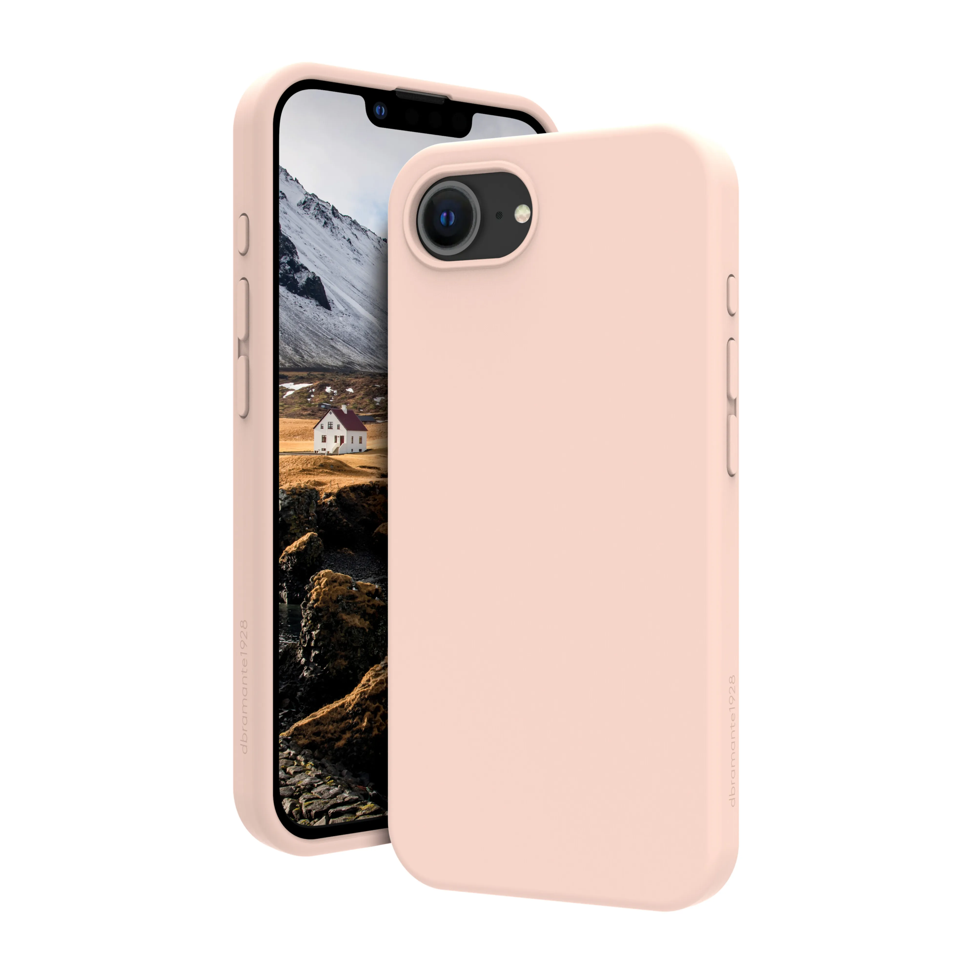 DBRAMANTE Monaco MagSafe -suojakuori iPhone 16e, Pink Sand – DBRAMANTE