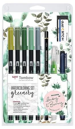 Tombow ABT Dual Brush set Greenery (9) – TOMBOW