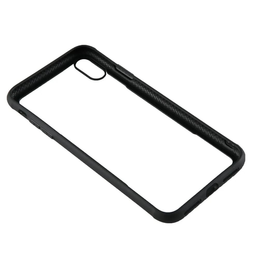 GEAR Tempered Glass Case, iPhone X/XS -suojakuori, Musta – Gear
