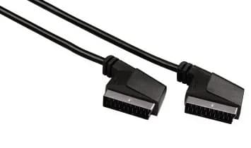 Hama  SCART (21-pin) – SCART (21-pin) -adapteri, Musta