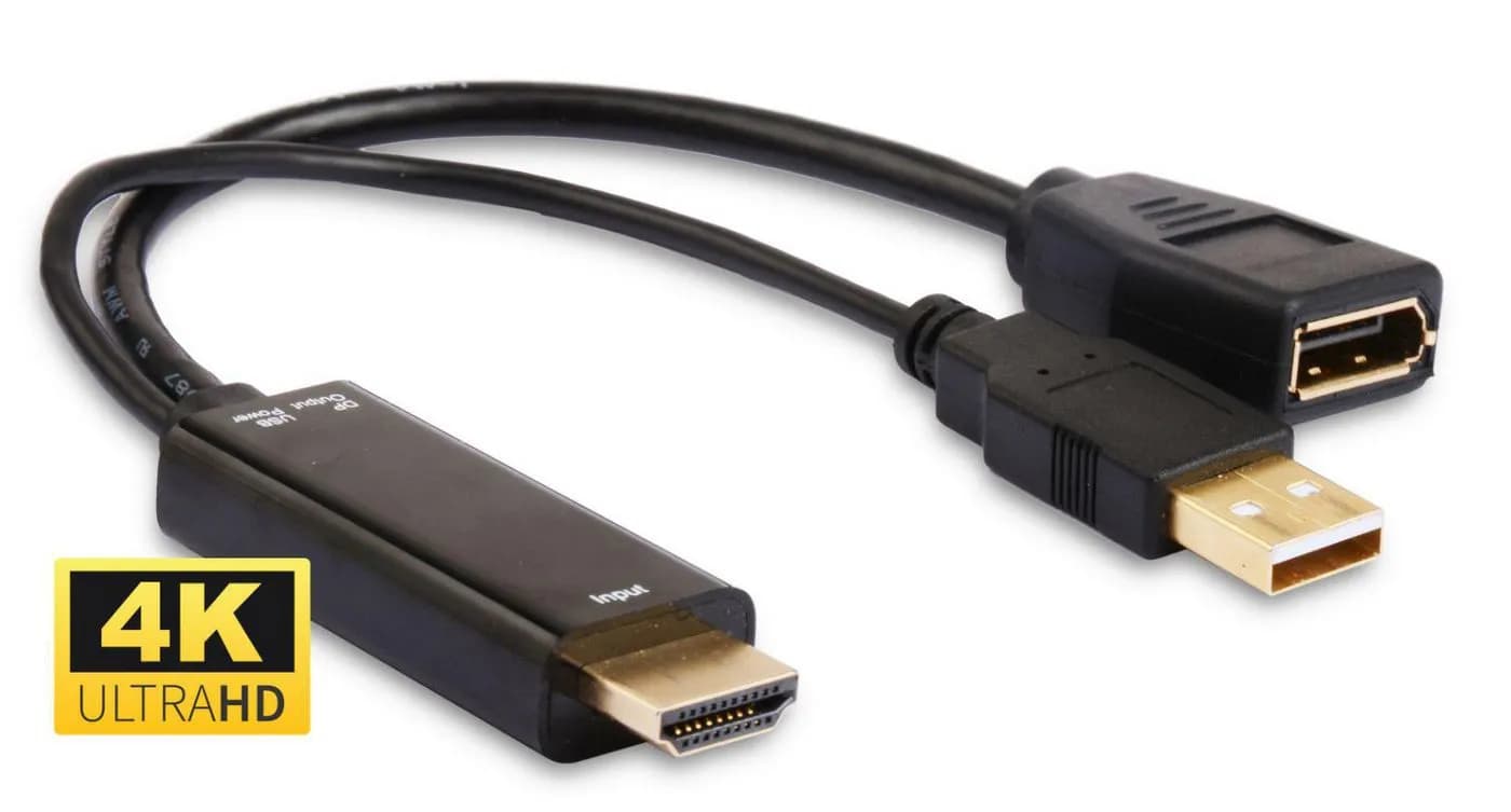 MicroConnect  HDMI – DisplayPort -adapteri, Musta – Microconnect