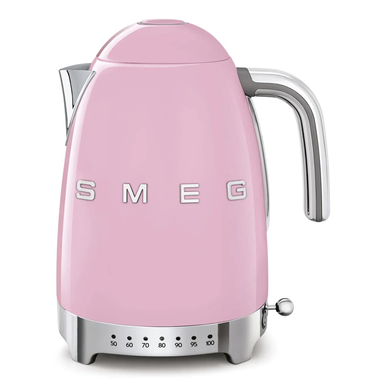 Smeg 50's Style KLF04PKEU -vedenkeitin, 1,7 l, 2400 W, vaaleanpunainen