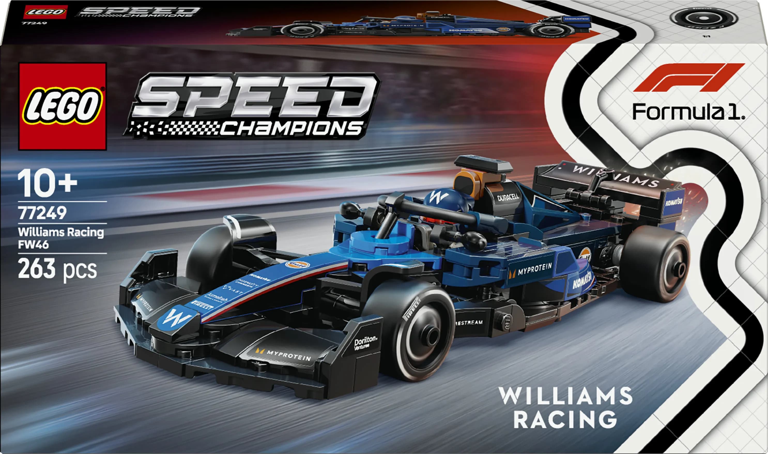 LEGO Speed Champions Williams Racing FW46 F1 kilpa-auto 77249 – LEGO
