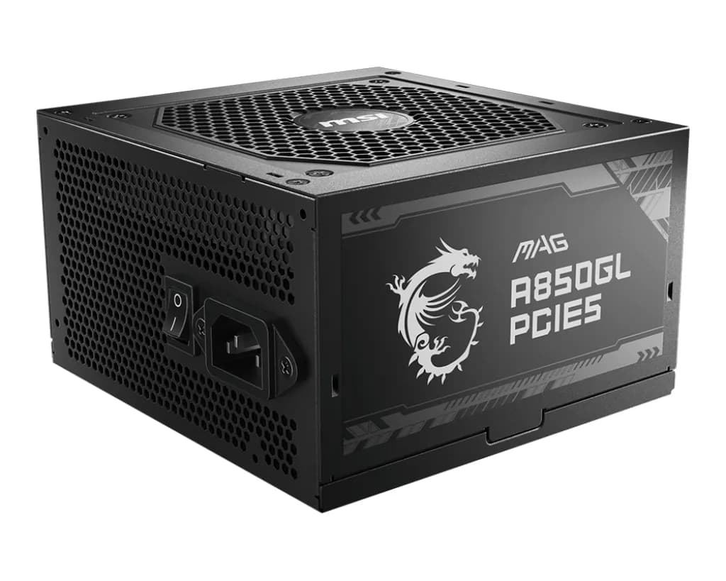 MSI MAG A850GL PCIE5 850W -virtalähde, 80 Plus Gold – MSI