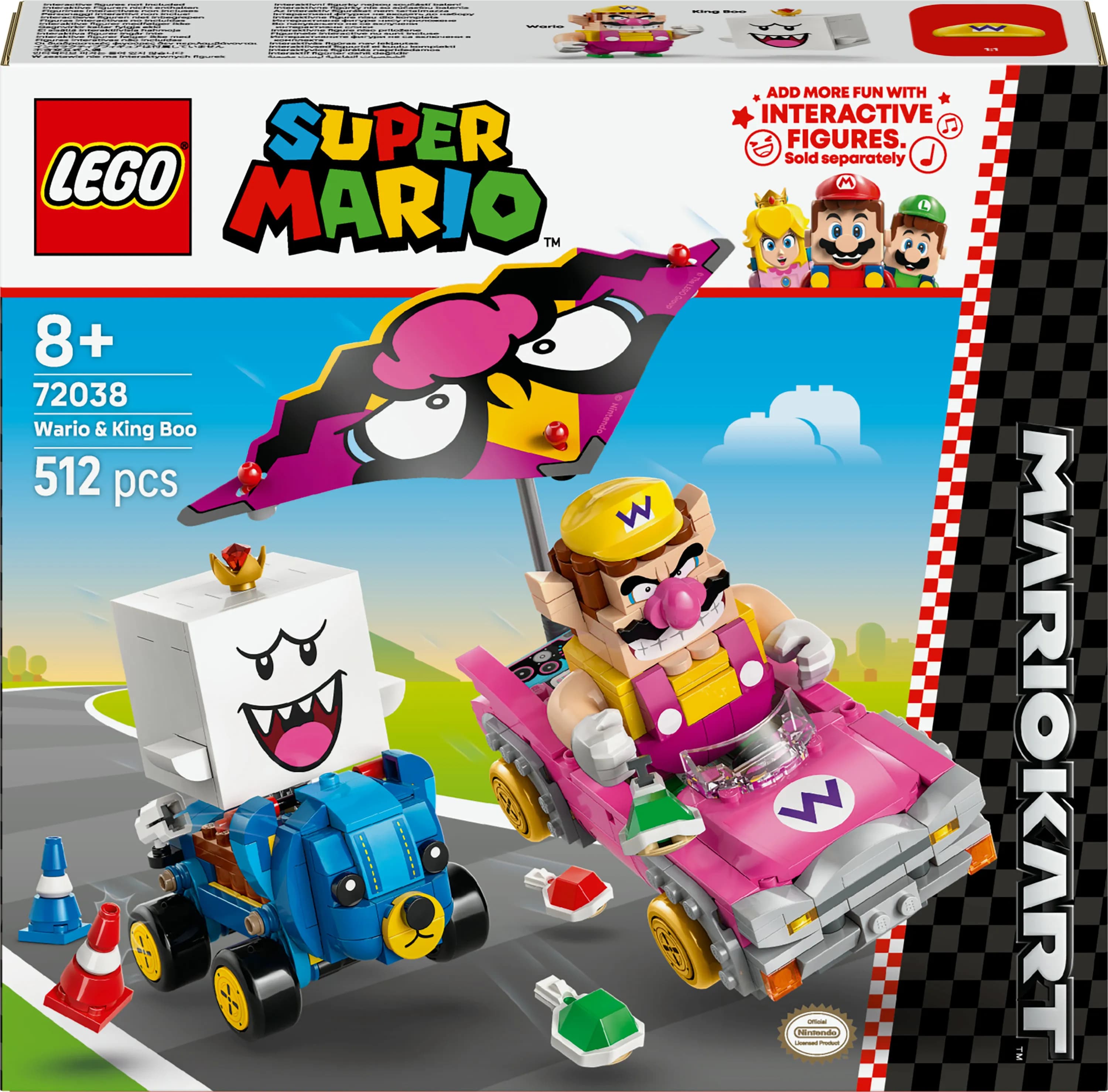 LEGO Super Mario Mario Kart Wario ja King Boo 72038