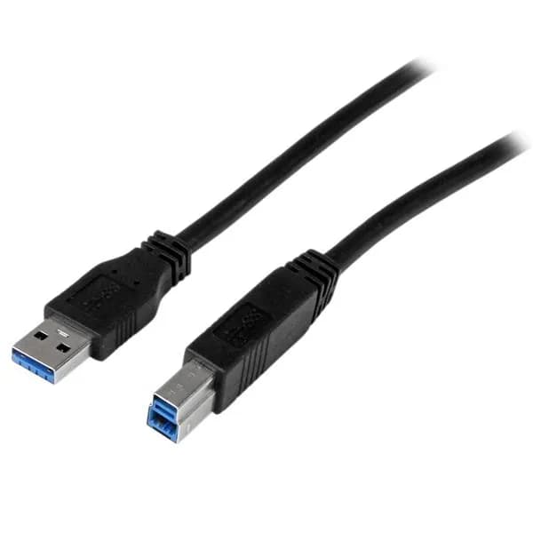 StarTech USB 3.2 Gen 1 USB-A – USB-B -kaapeli, 1 m, musta
