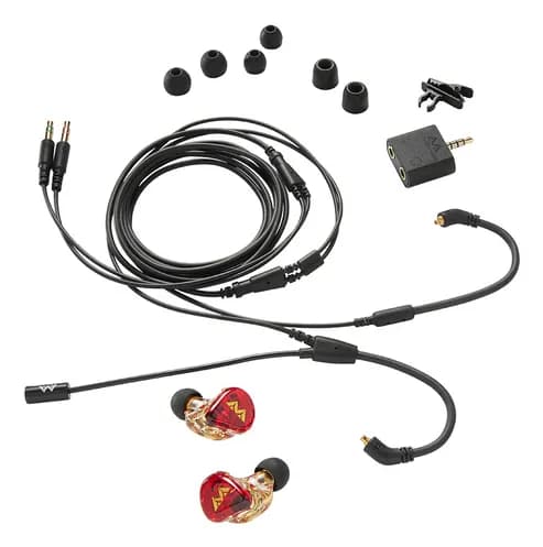 Antlion Audio Kimura Solo -nappikuulokemikrofoni, punainen – Antlion Audio