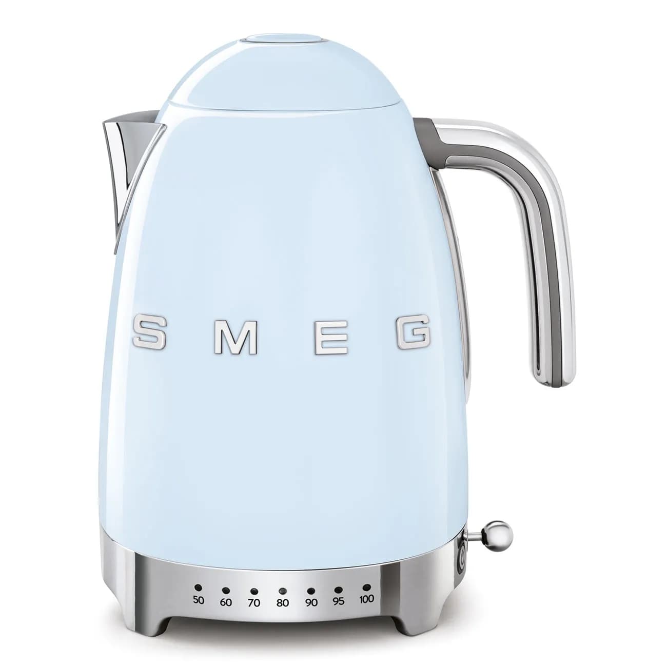 Smeg 50's Style KLF04PBEU -vedenkeitin, 1,7 l, 2400 W, Pastell blue