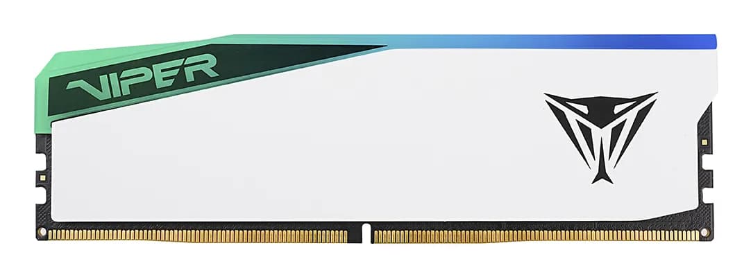 Patriot Viper Elite RGB 48 Gt (2 x 24 Gt) DDR5 7000 MHz, CL32 -muisti, valkoinen (XMP, EXPO) – PATRIOT