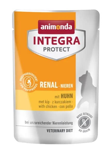 Animonda Integra Protect Renal with Chicken, Kissan märkäruoka, Adult, 85 g – Animonda