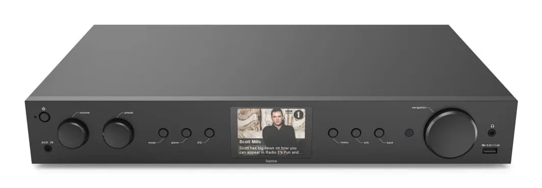 HAMA Radio DAB+ Intern. FM BT DIT2105 Svart – Hama