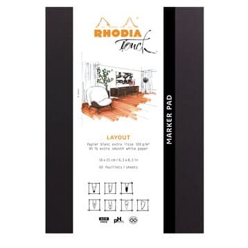 Rhodia Marker pad A5+ 50sh blank 100g – RHODIA