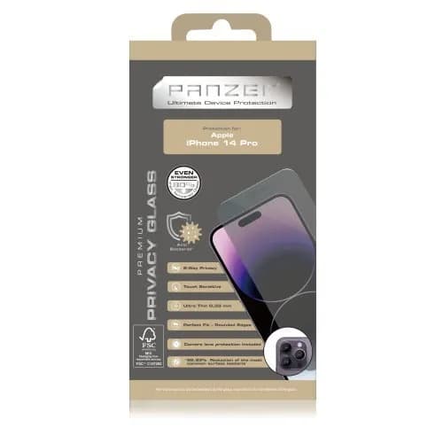 Panzer Full-Fit Privacy Glass, iPhone 14 Pro -panssarilasi – PANZER