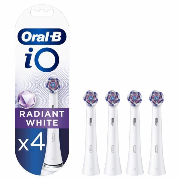 Oral-B iO Radiant White 4 kpl -vaihtoharjaspäät – Oral-b