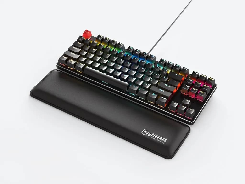 Glorious 13mm Slim Tenkeyless -rannetuki, musta – GLORIOUS