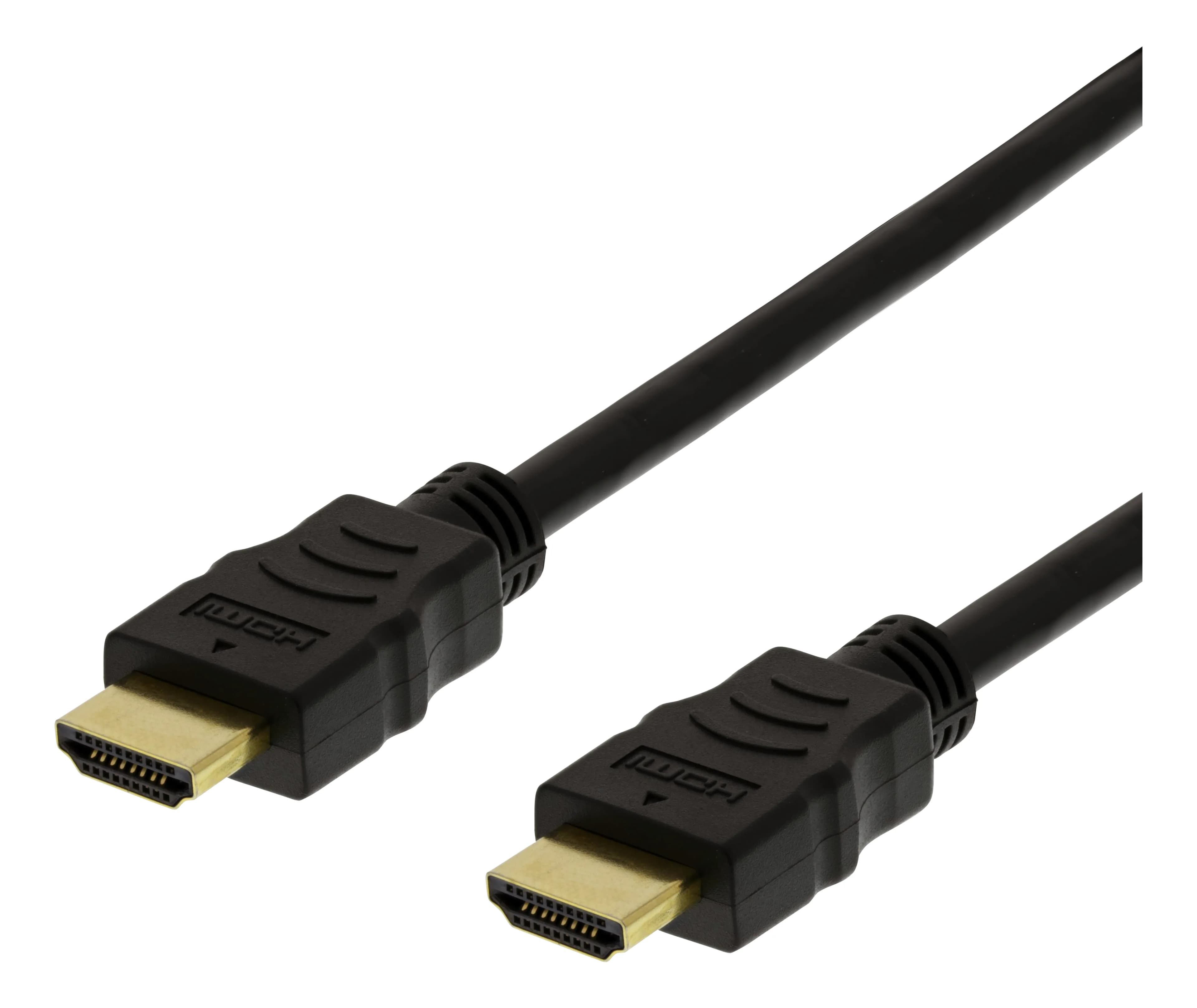 Deltaco HDMI 2.0 Flat -kaapeli jossa Ethernet, 4 m, musta