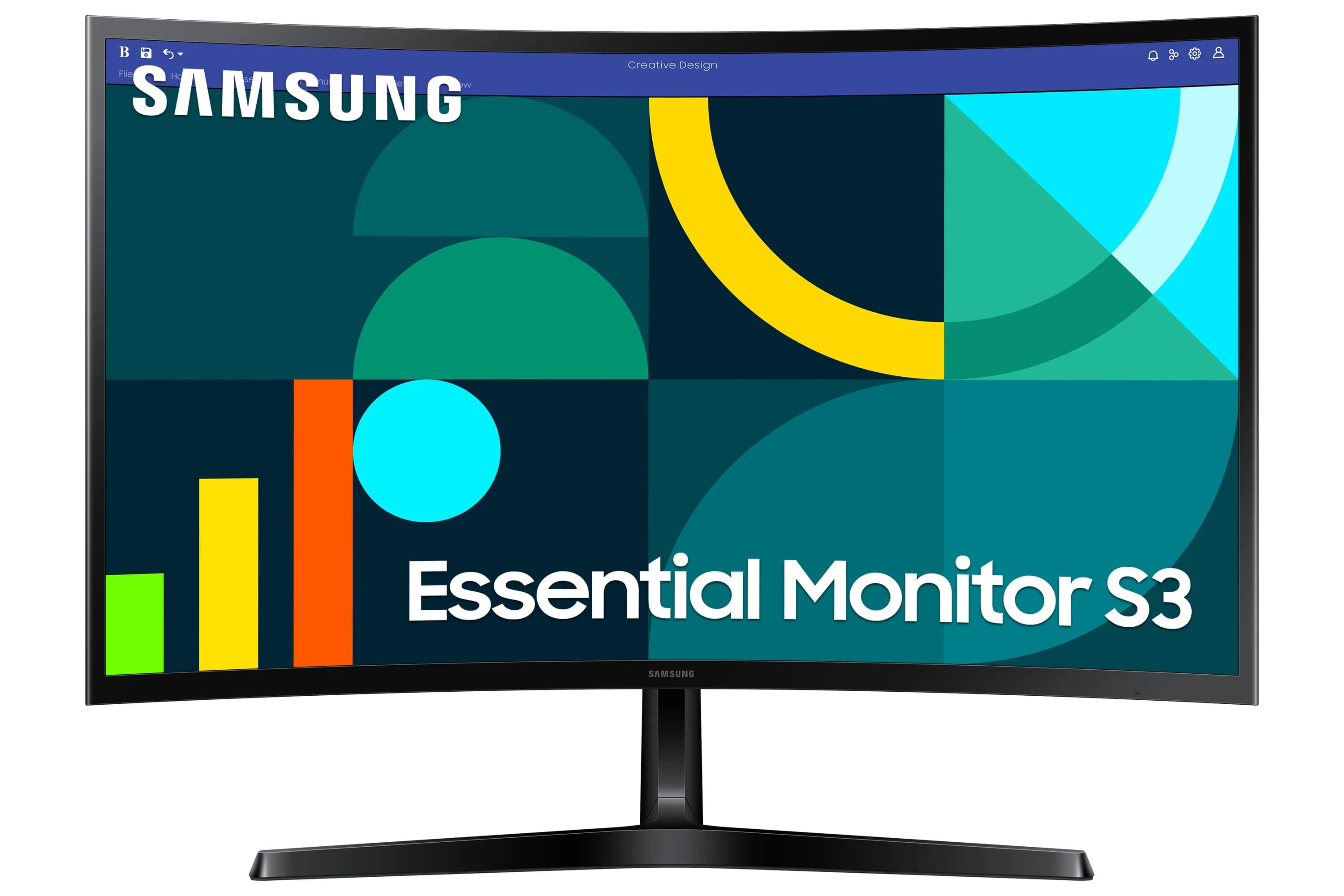 Samsung Essential S3 27" Full HD, VA -kaareva näyttö – Samsung