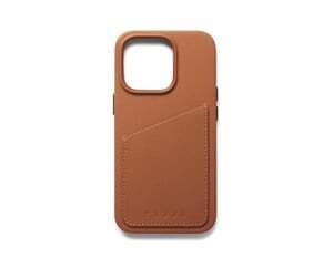 Mujjo Full Leather Wallet Case, iPhone 14 Pro -lompakkokotelo, Ruskea – MUJJO
