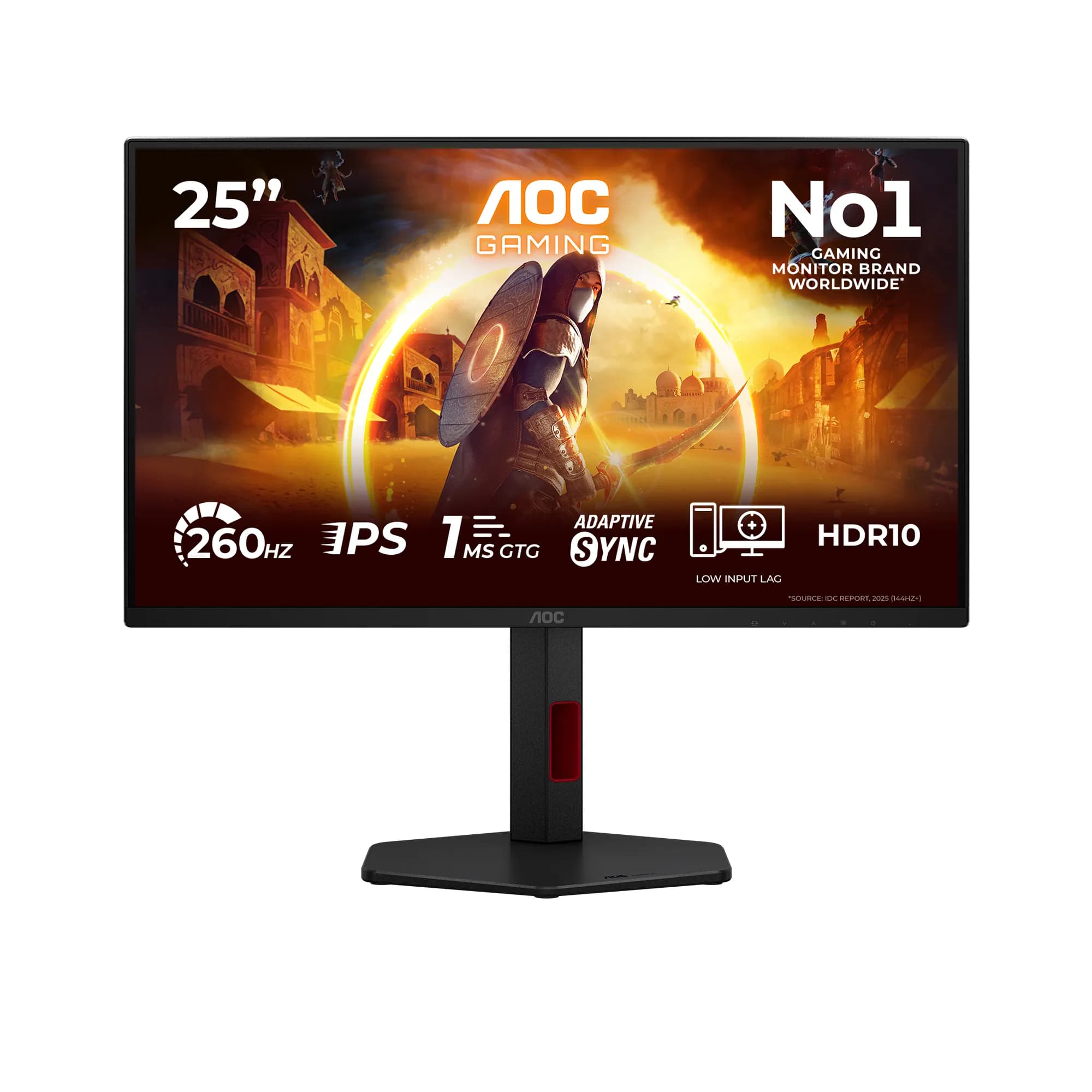 AOC 25G4ZR 24.5" Full HD, Fast IPS, 260Hz, HDR10 -pelinäyttö – AOC